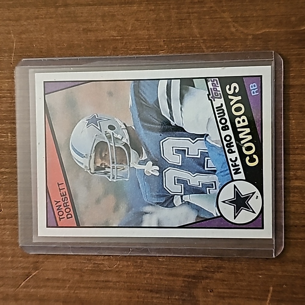 Tony Dorsett 1984 Topps Football Card Vintage Dallas Cowboys